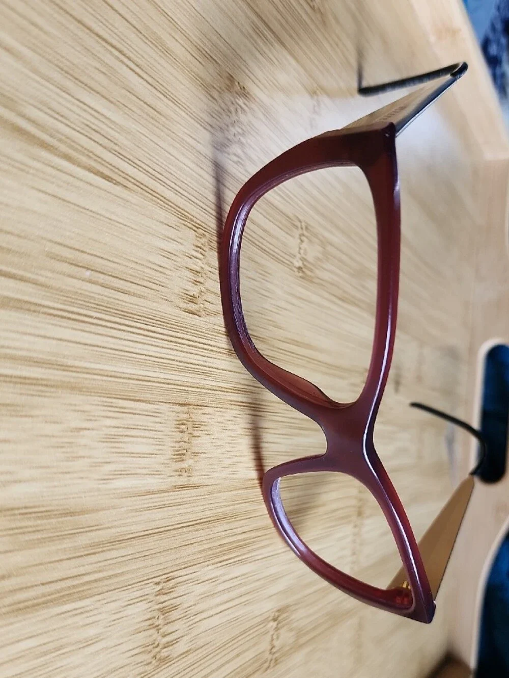 Burberry Brown Cat-Eye Sunglasses Frames with Gold Temples - No Lenses